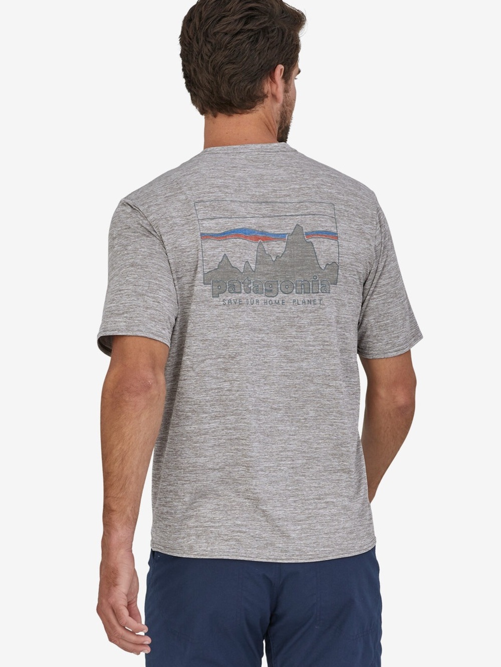 Patagonia Mens XL Capilene Cool T Shirt Daily Graphic Save Our Home Planet